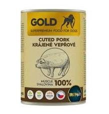 IRONpet Gold Dog Vepřová krájená svalovina, konzerva