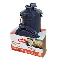 Lahev 2v1+ 2 misky BIVOUAK 2x350ml modrá Zolux