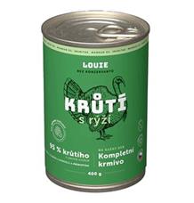 Louie Dog konz. Krůtí s rýží a prebiotiky 