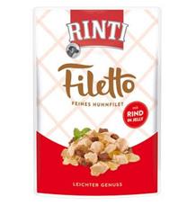 Rinti Dog Filetto kapsa kuře+hovězí v želé
