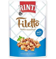 Rinti Dog Filetto kapsa kuře+kachna v želé 
