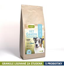 Yoggies VET Gastro Sensitive s krůtím masem, granule lisované za studena s probiotiky